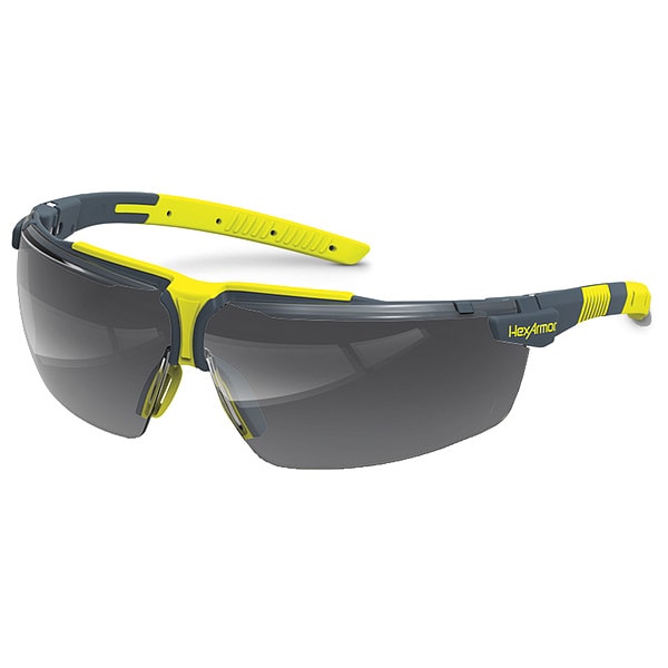 Hexarmor VS300, Safety Glasses Anti-Fog &  Anti-Scratch, Clear Lens, Half-Frame, Wraparound - 11-19004-08