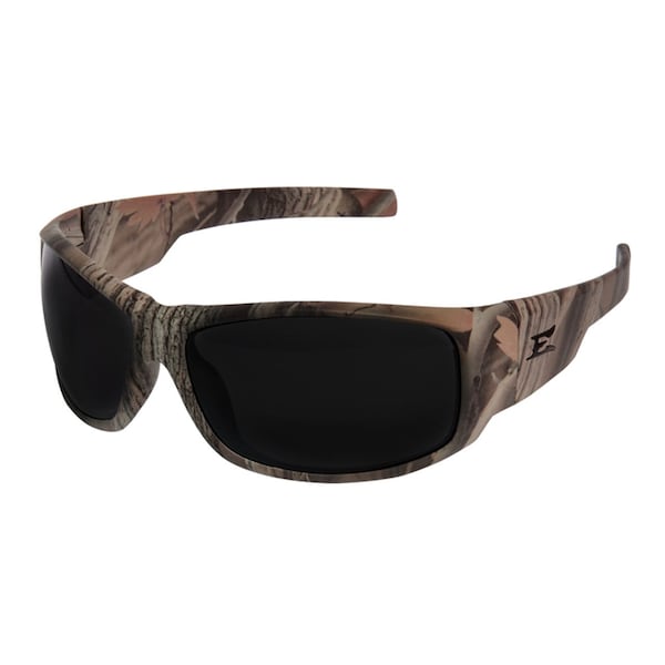 Edge Eyewear Caraz - Forest Camo Frame, Polarized Smoke Lens Safety Glasses - THZ216CF