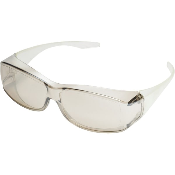 Safety Works Over Glasses Clear Frame Safety Glasses with Clear Lenses - 10120138