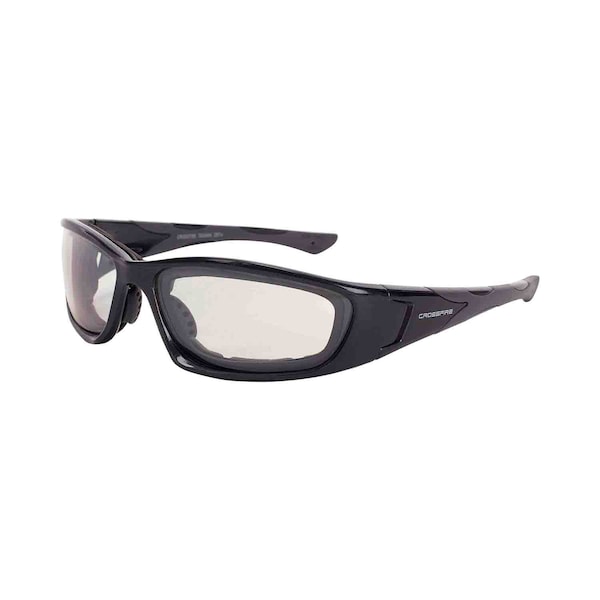 Crossfire Safety Glasses, Wraparound I/O Polycarbonate Lens, Scratch-Resistant,  - 24615 AF