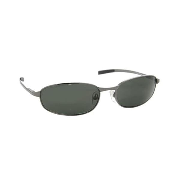 Coppermax Coppermax 3710GPP GUN/SMOKE Tonga Rectangle Polarized Sunglasses - Gunmetal - Smoke Lens - 3710GPP GUN/SMOKE