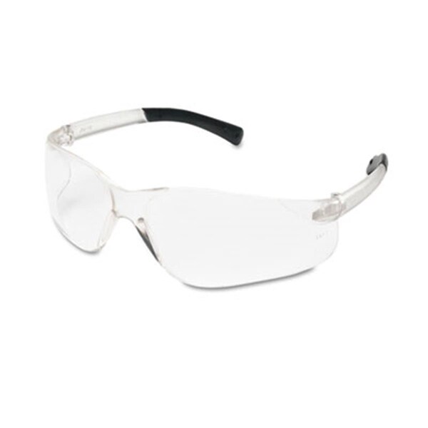 Exotic BearKat Safety Glasses- Wraparound- Black Frame/Clear Lens - EX2187466