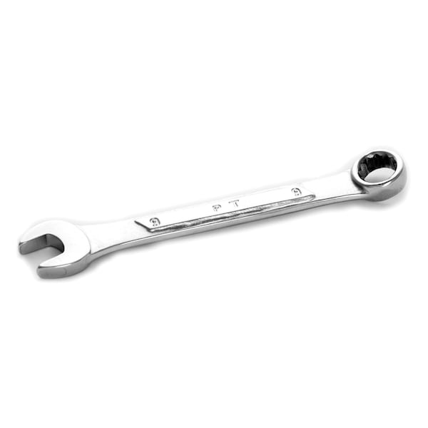 Llave combinada cromada Performance Tool, 9mm, con extremo de caja de 12 puntos, panel levantado, 4-3/8" de largo - W311C