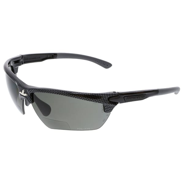 Mcr Safety Glasses, Dominator DM3 Polarized 2.5 Gray MAX36 - DM3H25GZDC