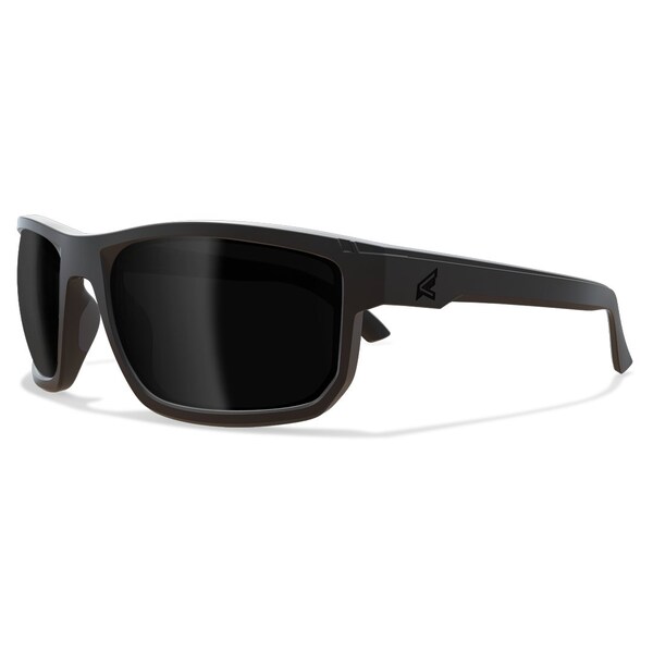Edge Eyewear Defiance Safety Eyewear, Black Frame/ Polarized Smoke Vapor Shield Lenses - ZTDF216VS