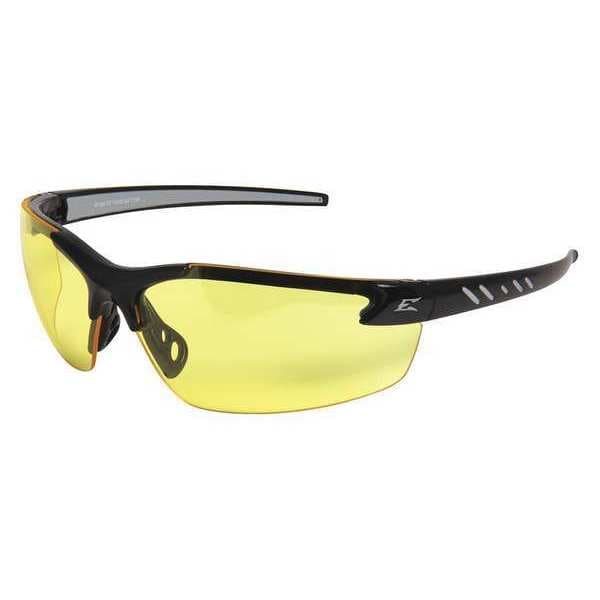 Edge Eyewear Zorge G2 Vapor Shield, Safety Glasses Anti-Fog, Anti-Static & Anti-Scratch, Amber Lens, Half-Frame - DZ112VS-G2