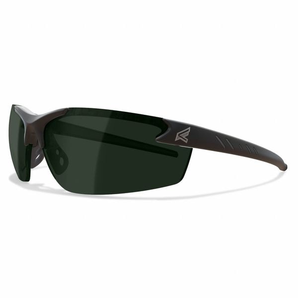 Edge Eyewear Zorge, Safety Glasses Anti-Fog & Anti-Scratch, Polarized, Smoke Lens, Half-Frame, Wraparound - DZ11-IR5-G2