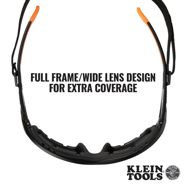 Klein Tools Professional Full-Frame Gasket Safety Glasses, Indoor/Outdoor Lens - 60538