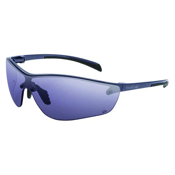 Bolle Safety Silium+, Safety Glasses Anti-Fog &  Anti-Scratch, Gray Lens, Half-Frame, Wraparound - 40238