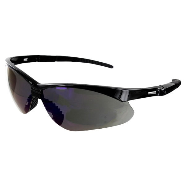 Azusa Safety Reaper Polycarbonate Safety Outdoor Glasses, Anti-Scratch/Anti-Fog, Black Frame/Dark Lenses - READPER