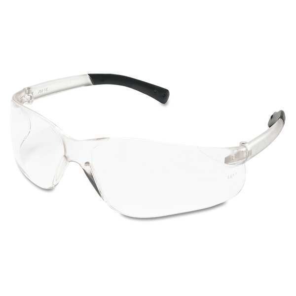 Mcr Safety BearKat, Safety Glasses Anti-Scratch, Clear Lens, Wraparound, Wraparound - BK110