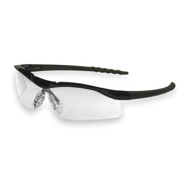 Mcr Safety Dallas, Safety Glasses Anti-Scratch, Clear Lens, Half-Frame, Wraparound - DL110