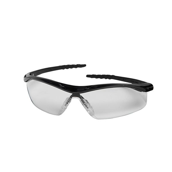 Mcr Safety Dallas, Safety Glasses Anti-Scratch, Clear Lens, Half-Frame, Wraparound - DL110