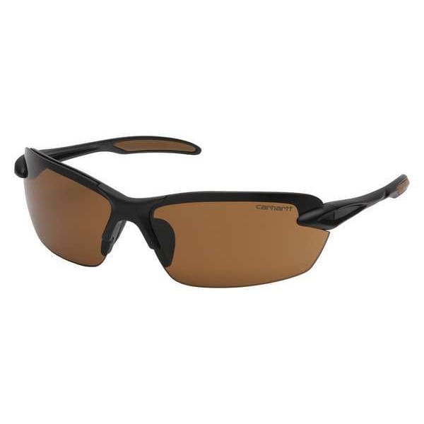 Carhartt Spokane, Safety Glasses Anti-Scratch, Amber Lens, Half-Frame, Wraparound - CHB318D