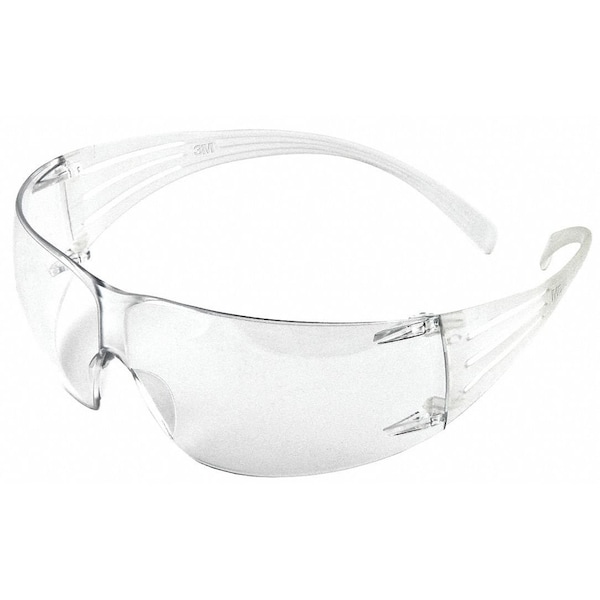 3M SecureFit Safety Glasses, 200 Series, Anti-Fog, Anti-Scratch, Frameless, Clear Arm, Clear Lens - SF201AFP