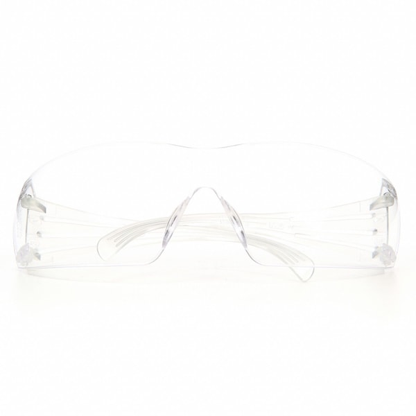 3M SecureFit Safety Glasses, 200 Series, Anti-Fog, Anti-Scratch, Frameless, Clear Arm, Clear Lens - SF201AFP