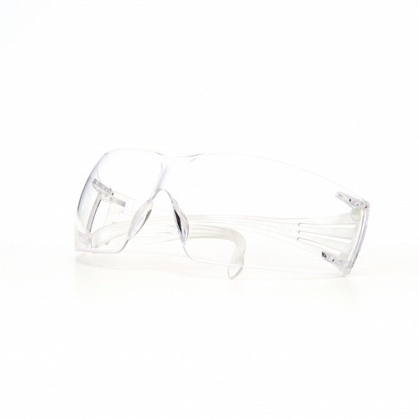 3M SecureFit Safety Glasses, 200 Series, Anti-Fog, Anti-Scratch, Frameless, Clear Arm, Clear Lens - SF201AFP