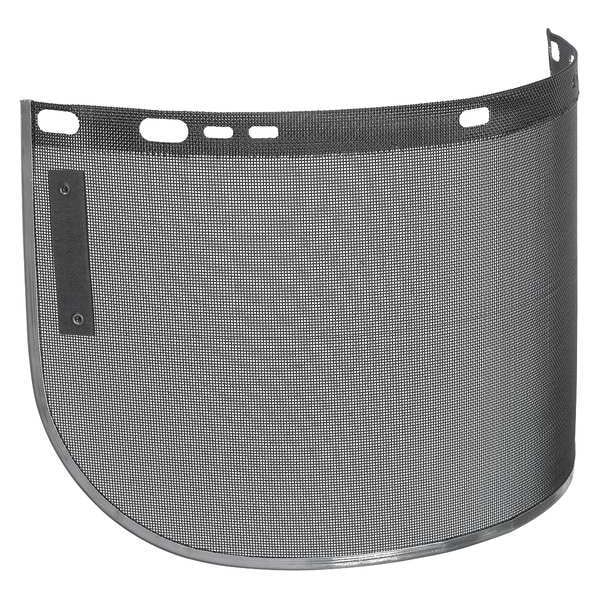 Jackson Safety Face Shield, Black Visor, Steel Mesh, Uncoated Lens, Black - 29055