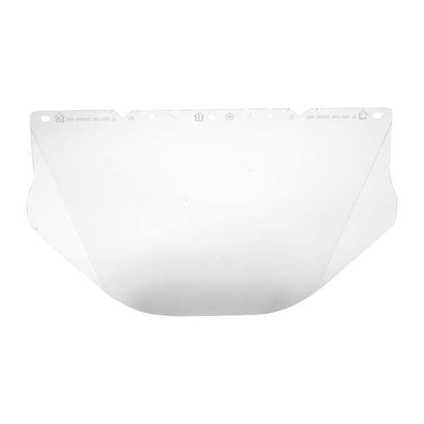 Msa Safety Faceshield Visor, Clear Visor, Polycarbonate, Anti-Fog, Anti-Scratch Lens, Clear - 10115863