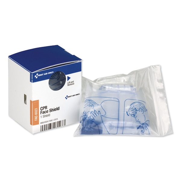 First Aid Only SmartCompliance CPR Face Shield and Breathing Barrier, Plastic - FAE-6023