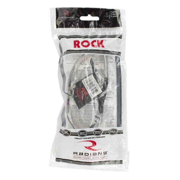 Radians Safety Glasses, Wraparound I/O Polycarbonate Lens, Uncoated,  - RK6-90