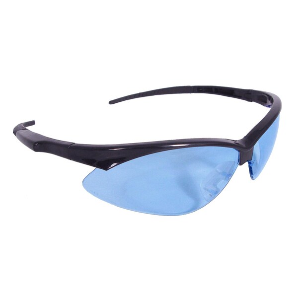 Radians Safety Glasses, Wraparound Light Blue Polycarbonate Lens, Scratch-Resistant,  - AP1-B