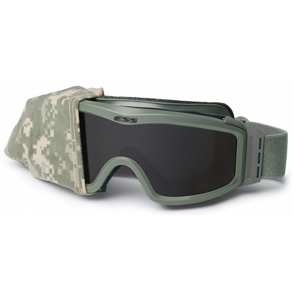Ess Tactical Goggles, Anti-Fog, Scratch-Resistant, Clear, Gray Lens, Indirect Venting, Universal - 740-0501
