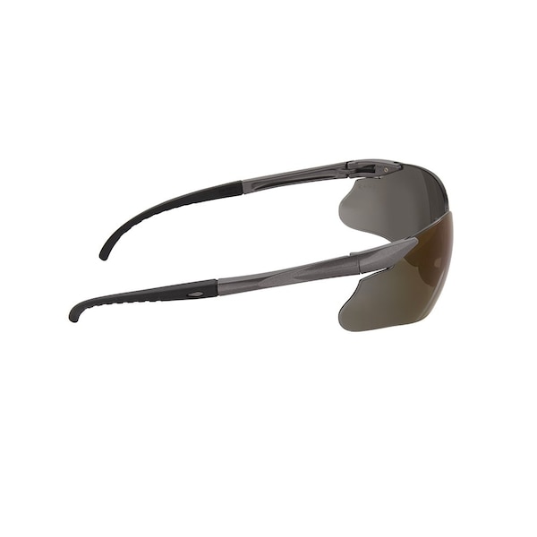 Jackson Safety Safety Glasses Anti-Scratch, Blue Mirror Lens, Frameless - 50029
