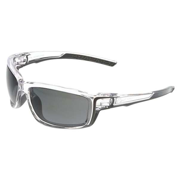Mcr Safety Glasses, Swagger SR4 Clr Frm, Blk Mir MAX36 Polaz - SR417BZDC