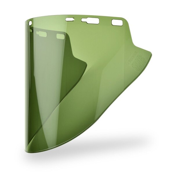Delta Plus Molded Cylinder Face Shield, Dark Green - FS-18-LG