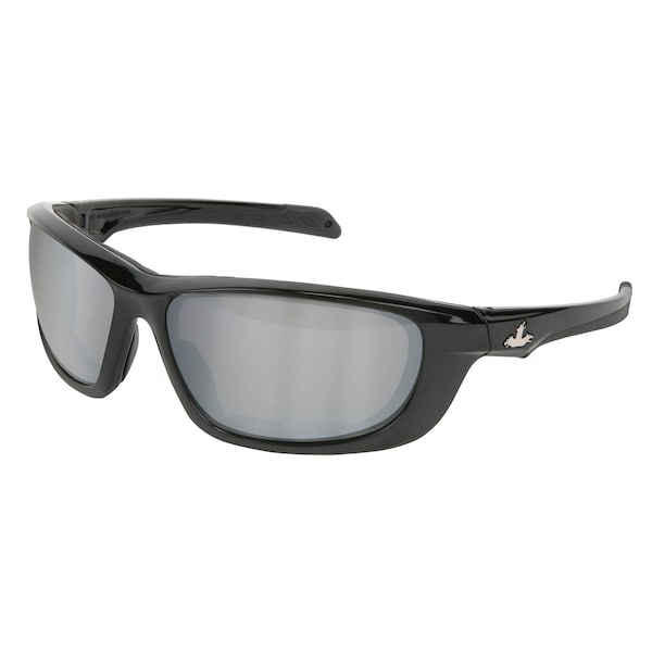 Mcr Safety Glasses, UD2 Foam Lined, Silver Mirror Lenses, 12PK - UD217