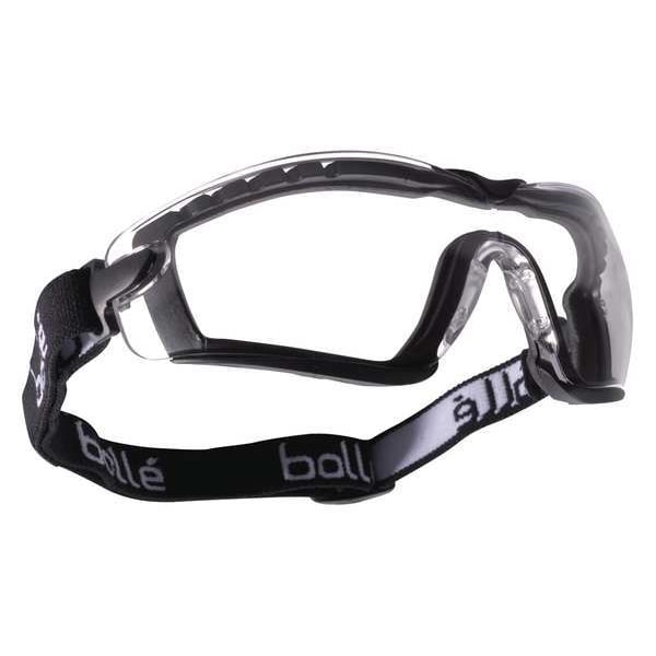 Bolle Safety Dust Goggle, Anti-Fog, Scratch-Resistant, Clear Lens, D3 ANSI/Dust Splash Rating, Vented Venting - 40091