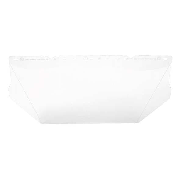 Msa Safety Faceshield Visor, Clear Visor, 8 in Height, Anti-Fog, Anti-Scratch Lens - 10115840