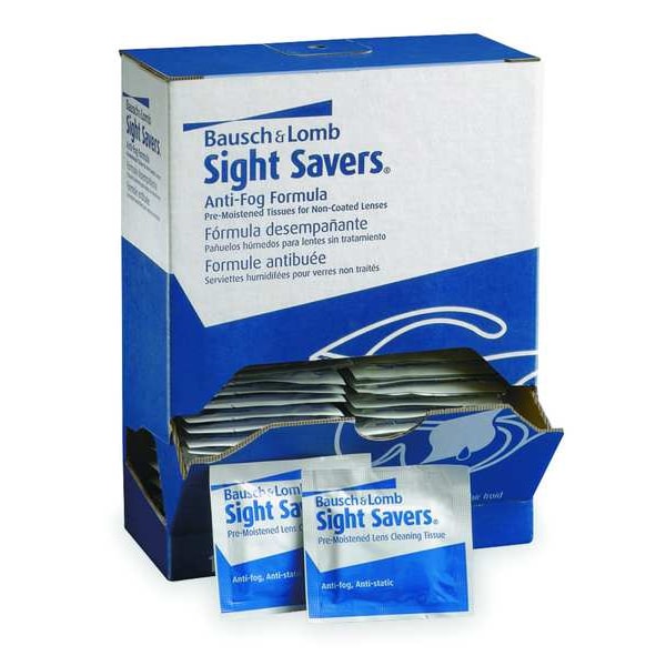 Bausch + Lomb Pre-Moistened Clng Tissues, Antfg, PK100 - 8576
