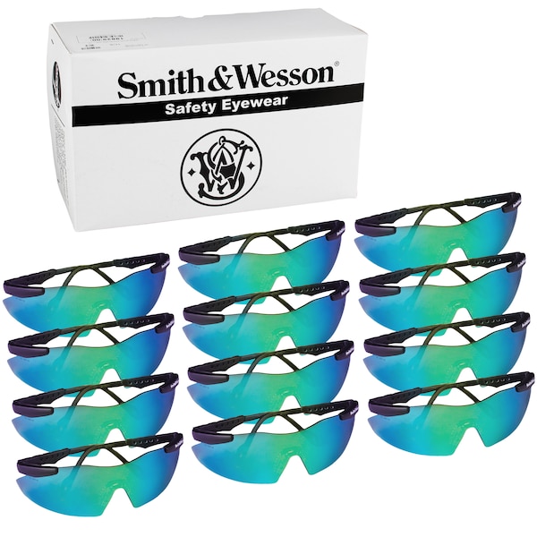 Smith & Wesson Magnum 3G, Safety Glasses Anti-Scratch, Amber Mirror Lens, Frameless, Wraparound - 19940