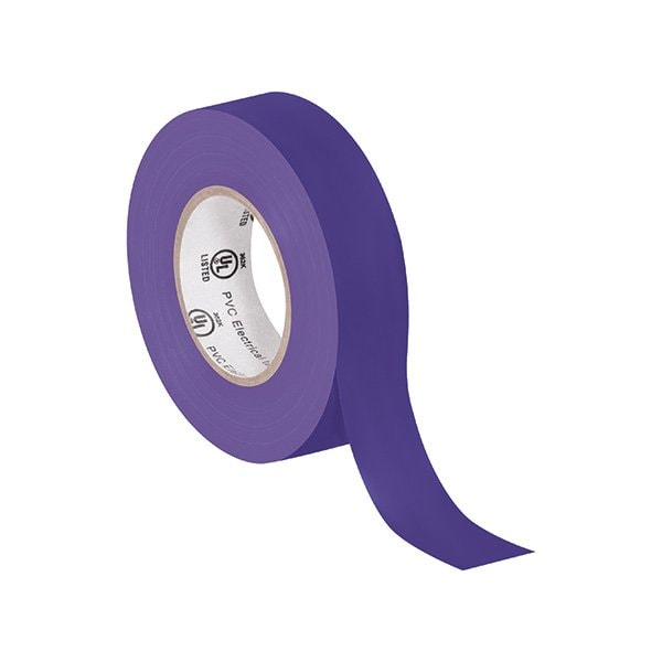 Cinta eléctrica morada Bsc Preferred de 3/4'' x 20 yardas, paquete de 200 - BUY00012349