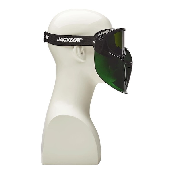 Jackson Safety Safety Goggles with Detachable Face Shield, Anti-Fog, Shade 5.0 Lens, Universal - 21002