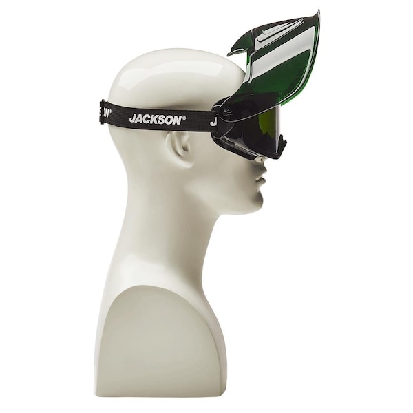Jackson Safety Safety Goggles with Detachable Face Shield, Anti-Fog, Shade 5.0 Lens, Universal - 21002
