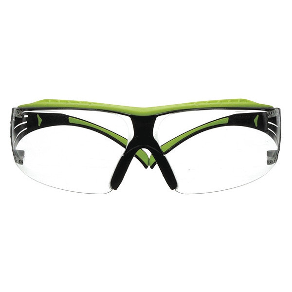 3M SecureFit 400, Safety Glasses Anti-Fog &  Anti-Scratch, Clear Lens, Frameless, Wraparound - SF401XAF-GRN