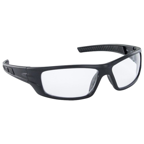 Sas Survival Air Sys Vx9 Safety Glasses Black Frame Clear Lens Polybag - 5510-01