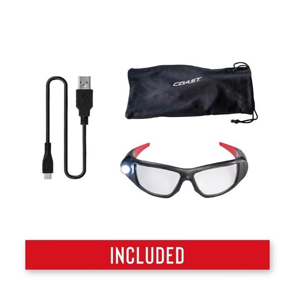 Coast Products Coast Spg400 Rechargeable Inspection Beam Safety Glasses - 30377