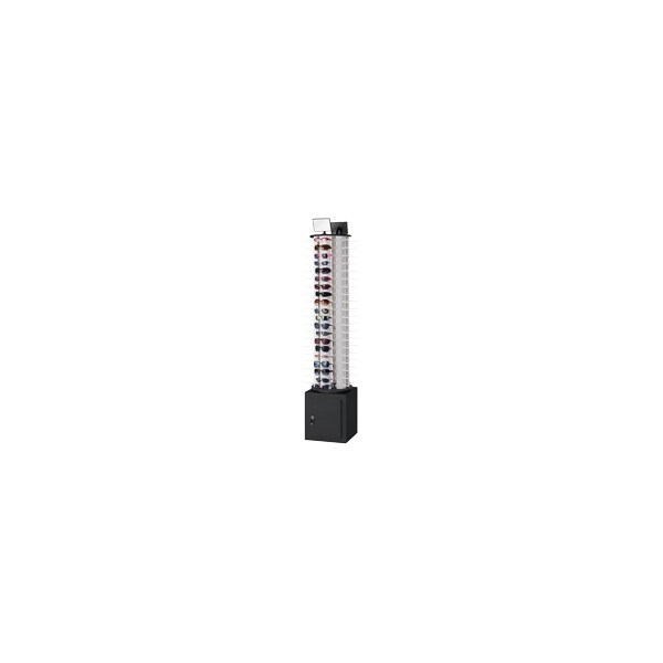 Specialty Store Services Sunglasses Display Spinner With Locking Storage, Holds 120 Pair Of Sunglasses - 9493BK