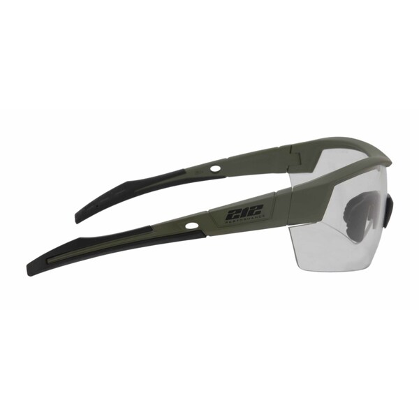 212 Performance Premium Ballistic Impact Rated Clear Lens Anti-Fog Safety Glasses in Drab Green - EPE11-77-03