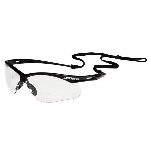Surewerx Jackson Safety SG Safety Glasses, Customizable, Clear, Wrap Around - 50041
