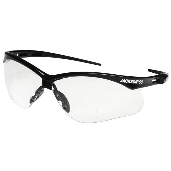 Surewerx Jackson Safety SG Safety Glasses, Customizable, Clear, Wrap Around - 50041