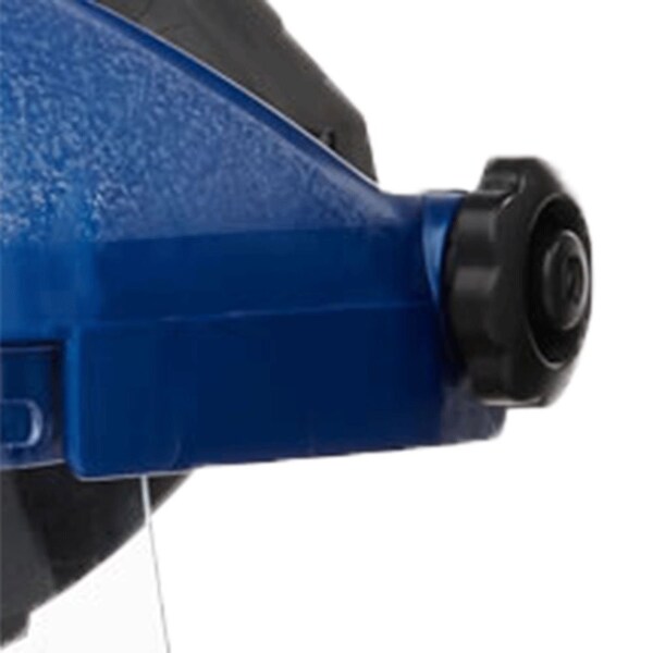 Sellstrom 390 Premium Series Single Crown Face Shield, Ratcheting, Acetate, 8 in x 12 in x .040 in, Clear, Anti-Fog - S39140