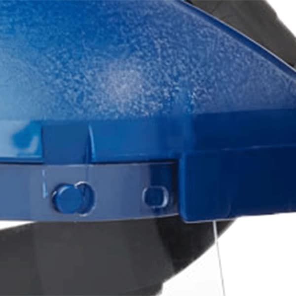 Sellstrom 390 Premium Series Single Crown Face Shield, Ratcheting, Acetate, 8 in x 12 in x .040 in, Clear, Anti-Fog - S39140