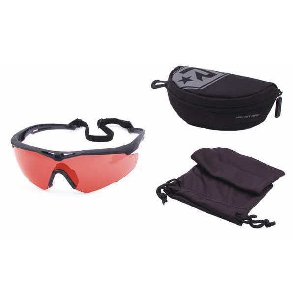 Revision Military Laser Safety Glasses Anti-Fog, Amber Lens, Half-Frame, Wraparound - 4-0152-9017