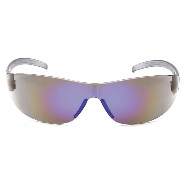 Pyramex Alair, Safety Glasses Anti-Scratch, Blue Mirror Lens, Frameless, Traditional - S3275S