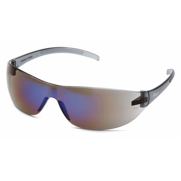 Pyramex Alair, Safety Glasses Anti-Scratch, Blue Mirror Lens, Frameless, Traditional - S3275S